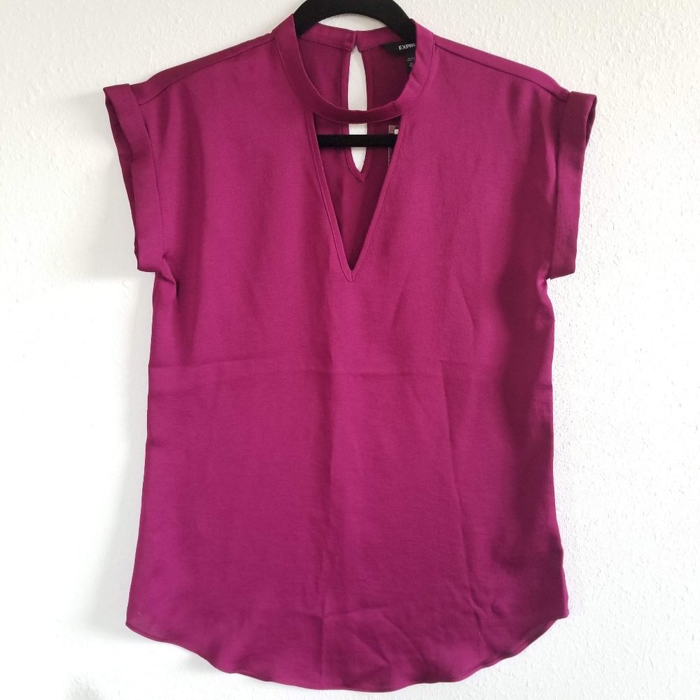 New Women's EXPRESS fushia pink blouse